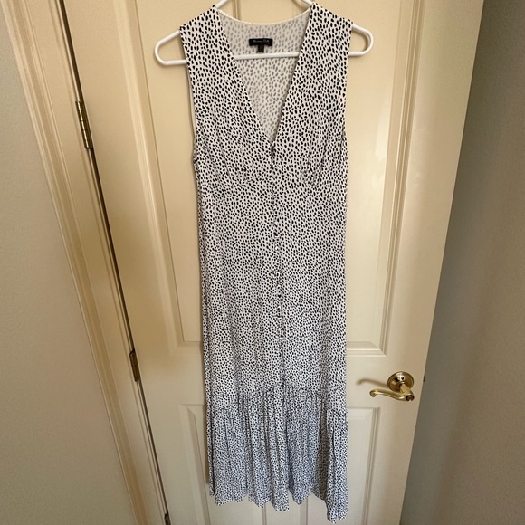 Massimo Dutti printed spots maxi dress - Picture 2 of 7